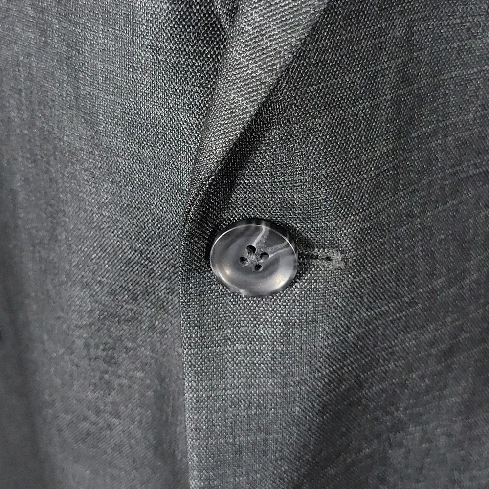 Kenneth Cole Reaction‎ Men's Sport Coat Blazer Gun Metal Techni-Cole 48R NEW